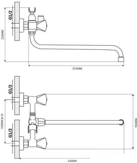 Смеситель Ekko E26020-3 - фото