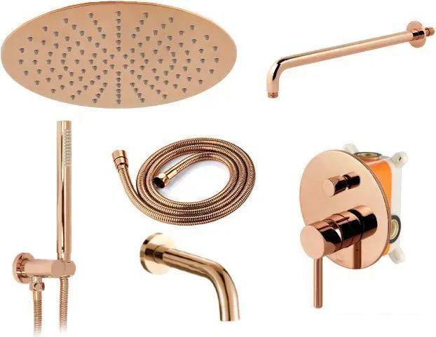 Душевая система  Rea Lungo Rose Gold REA-P6610 - фото