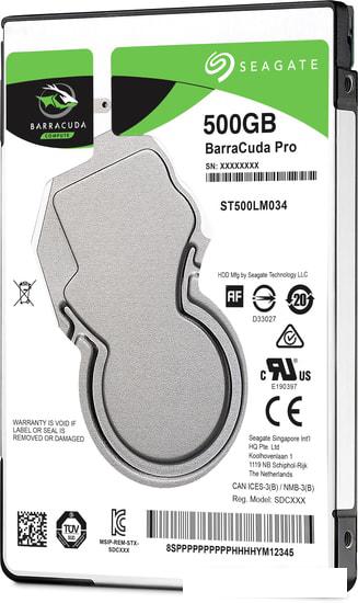 Жесткий диск Seagate Barracuda Pro 500GB ST500LM034 - фото