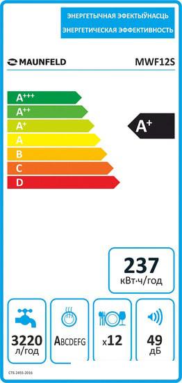 Посудомоечная машина MAUNFELD MWF12S - фото