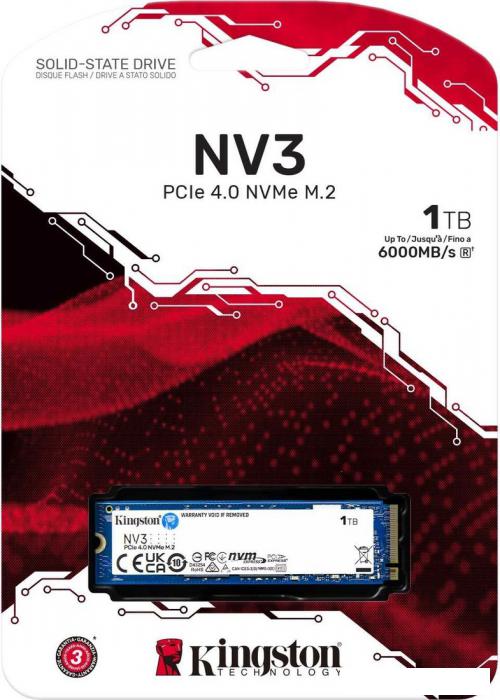 SSD Kingston NV3 1TB SNV3S/1000G - фото