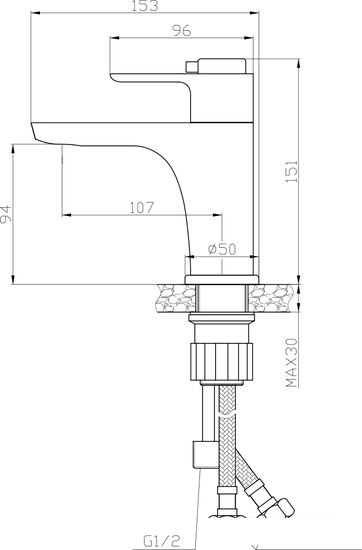 Смеситель Rossinka Silvermix RS50-15 - фото