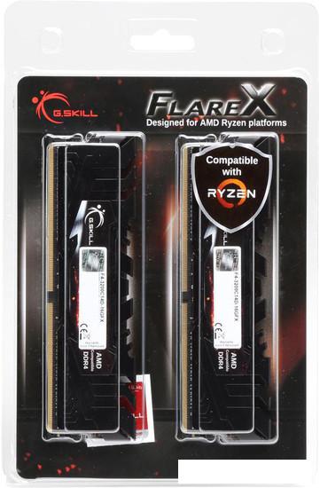 Оперативная память G.Skill Flare X 2x8GB DDR4 PC4-25600 F4-3200C16D-16GFX - фото