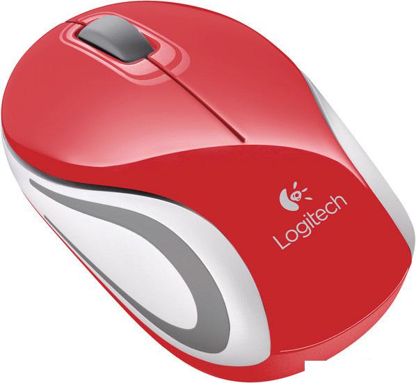 Мышь Logitech M187 (красный) - фото