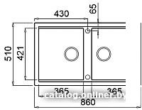 Кухонная мойка Elleci Best 450 Undermount Antracite G59 LGB45059BSO - фото