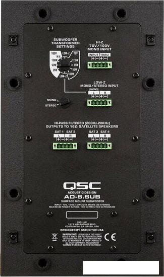 Акустика QSC AD-S.SUB (белый) - фото