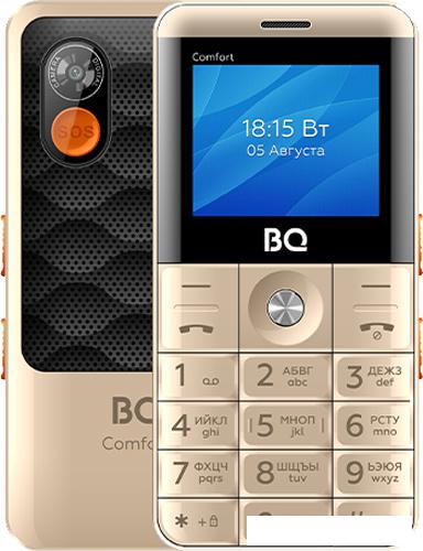 Кнопочный телефон BQ-Mobile BQ-2006 Comfort (золотистый) - фото