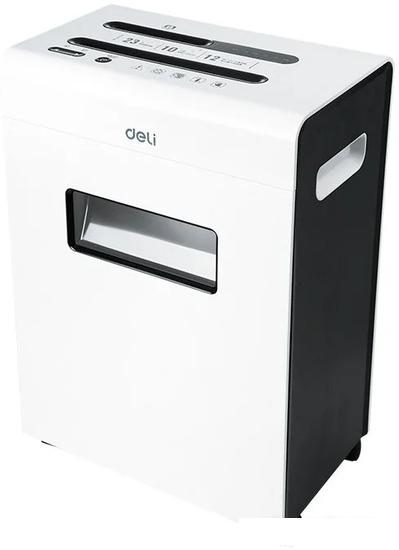 Шредер Deli E9903-EU (белый/черный) - фото