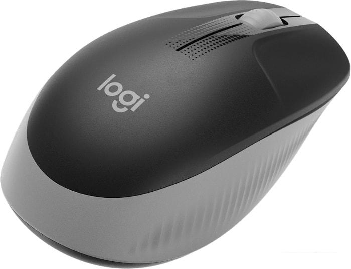 Мышь Logitech M190 (черный/серый) - фото