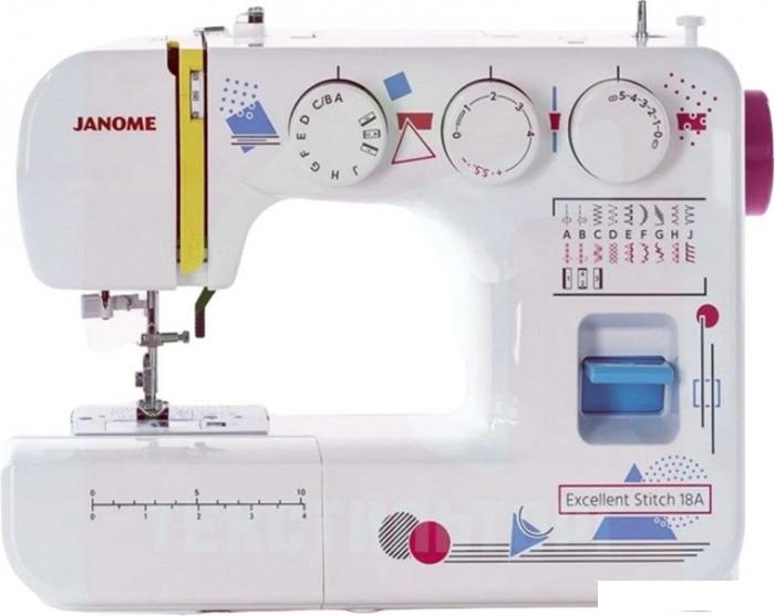 Электромеханическая швейная машина Janome Excellent Stitch 18A - фото