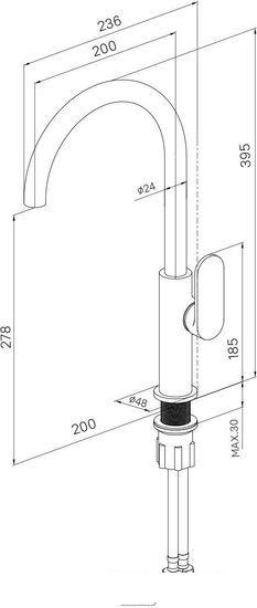 Смеситель Milardo Meal M01SBJHM05 - фото