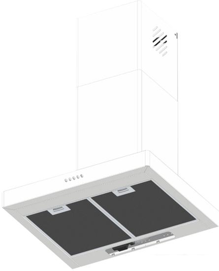 Кухонная вытяжка Oasis KA-60W (P) - фото