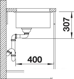 Кухонная мойка Blanco Subline 500-U (антрацит) - фото