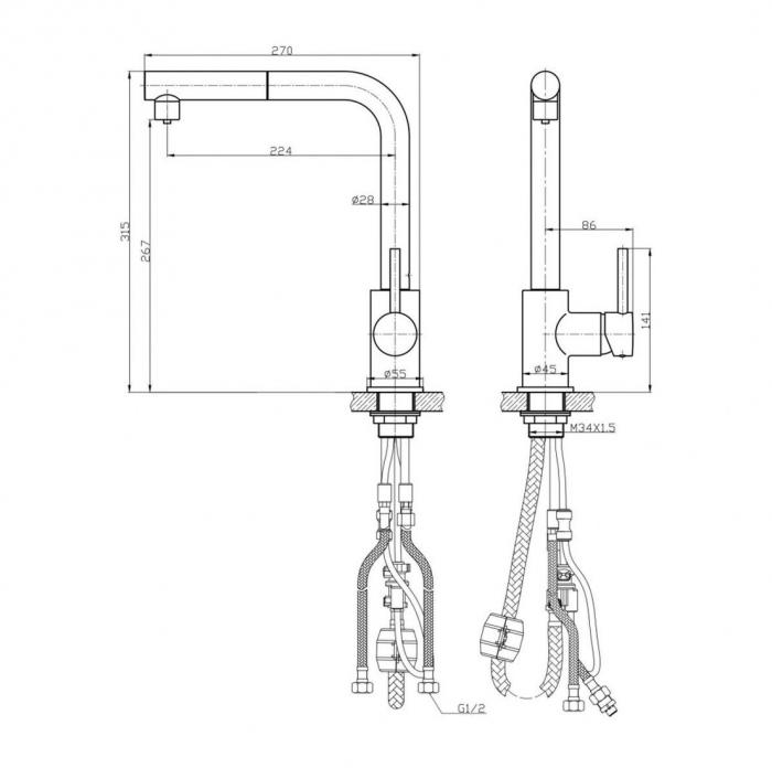 Смеситель Gross Aqua ExtraPlus 3145609С - фото