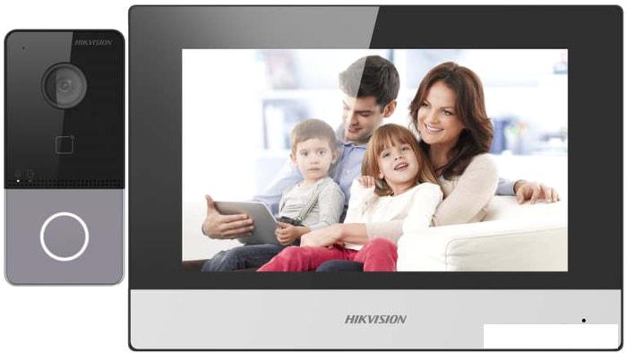 Комплект видеодомофона Hikvision DS-KIS603-P - фото