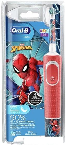 Электрическая зубная щетка Oral-B Kids Spiderman D100.413.2K - фото