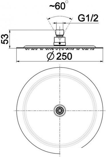 Верхний душ Armatura 842-382-00 - фото