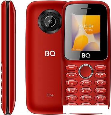 Кнопочный телефон BQ-Mobile BQ-1800L One (красный) - фото