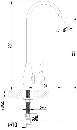 Смеситель Lemark Villa LM4840B - фото