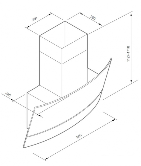 Кухонная вытяжка Graude DH 90.2 GWE - фото