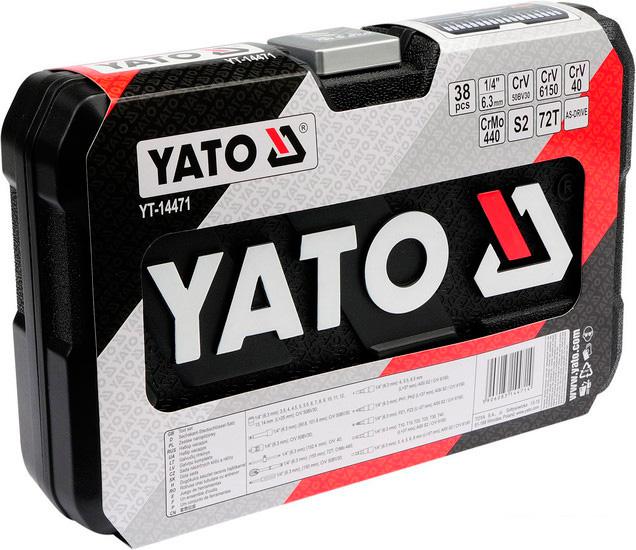 Набор торцевых головок и бит Yato YT-14471 38 предметов - фото