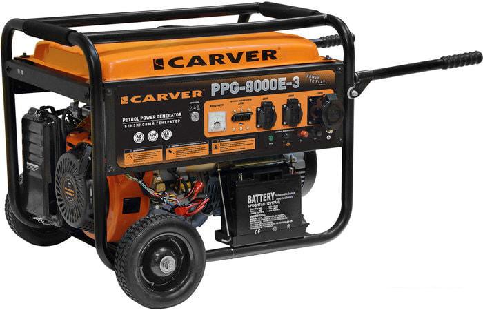 Бензиновый генератор Carver PPG-8000E-3 - фото