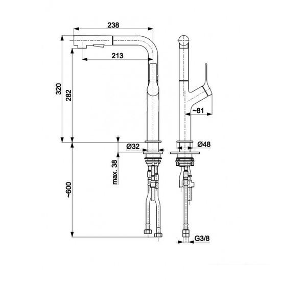 Смеситель Armatura Duero Design 6623-220-22 - фото