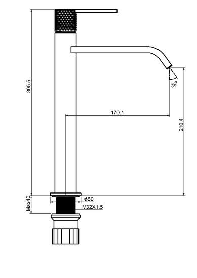 Смеситель Maxonor Pure Life PL1184 - фото