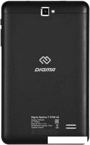 Планшет Digma Optima 7 X700 TS7224PL 4G (черный) - фото