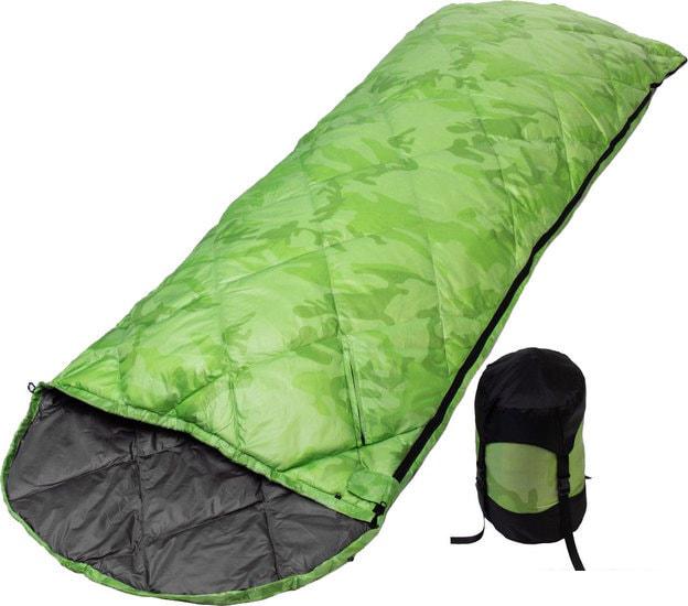 Спальный мешок Тонар PR-SB-210x72-G (правая молния, зеленый) - фото