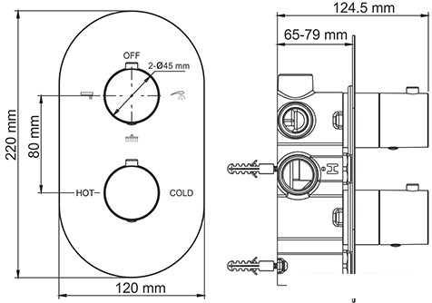 Смеситель Wasserkraft Berkel 4844 Thermo - фото