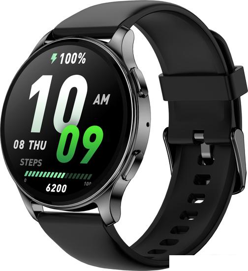 Умные часы Amazfit POP 3R (черный, с силиконовым ремешком) - фото