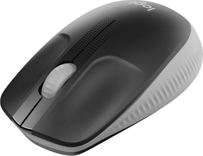 Мышь Logitech M190 (черный/серый) - фото