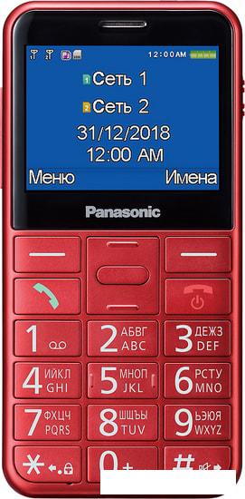 Мобильный телефон Panasonic KX-TU150RU (красный) - фото