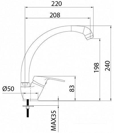 Смеситель Milardo Meal M05SB0JM05 - фото