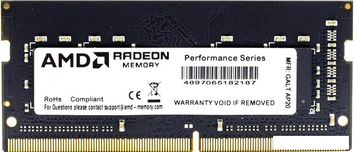 Оперативная память AMD Radeon 16GB DDR4 SODIMM PC4-25600 R9416G3206S2S-UO - фото