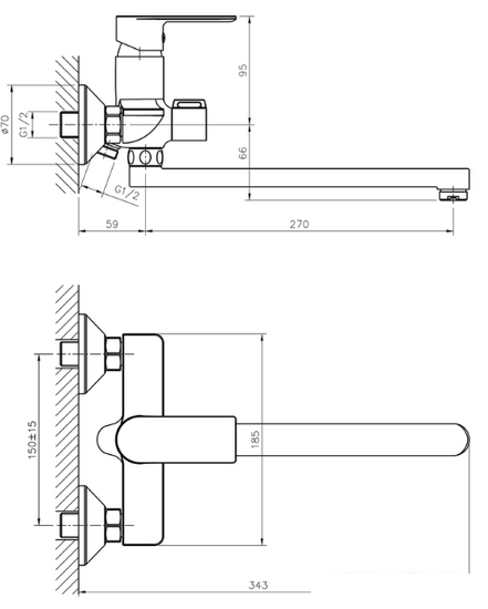 Смеситель Haiba HB22505 - фото