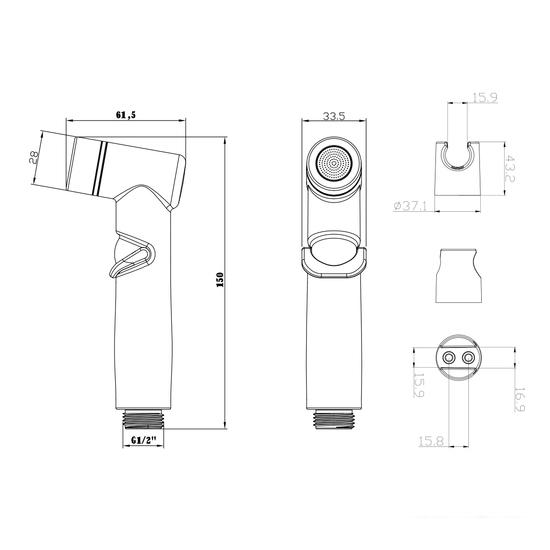 Гигиенический душ Lemark LM8088C - фото