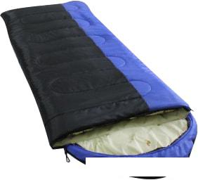 Спальный мешок BalMax Аляска Camping Plus -15 (левая молния, черный/синий) - фото