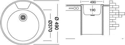 Кухонная мойка Kromevye EX 145 D - фото