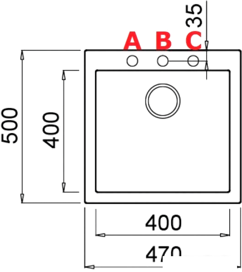 Кухонная мойка Elleci Quadra 102 Aluminium M79 - фото