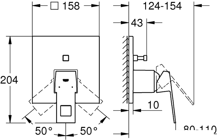 Смеситель Grohe Eurocube 24062000 - фото