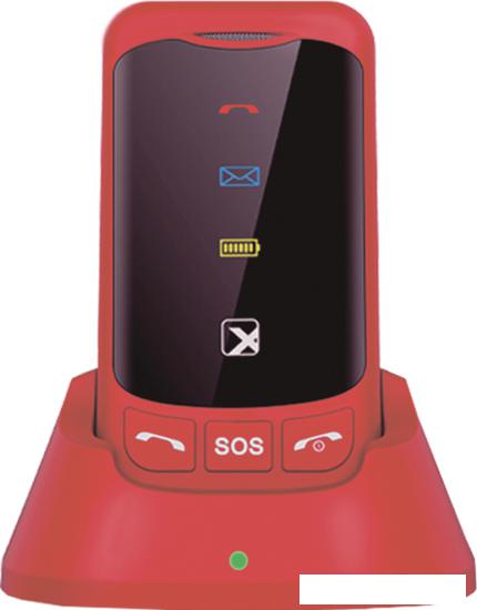 Смартфон TeXet TM-B419 (красный) - фото