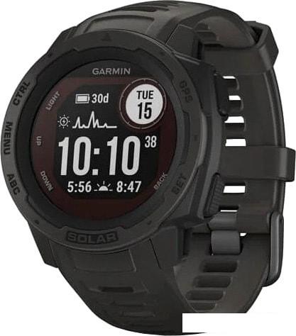 Умные часы Garmin Instinct Solar (графит) - фото