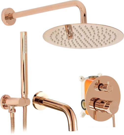 Душевая система  Rea Lungo Rose Gold REA-P6610 - фото