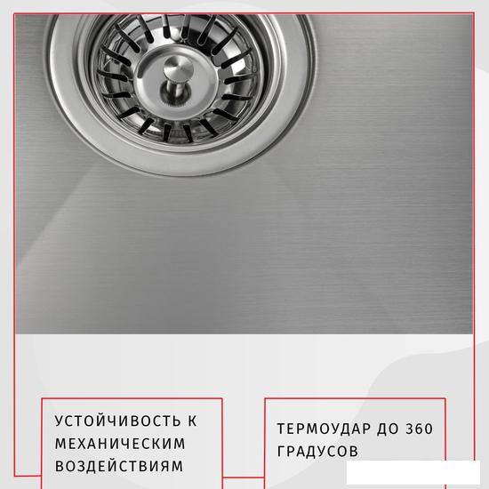 Кухонная мойка ARFEKA AF 650*505 L Satin - фото