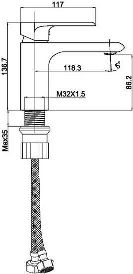 Смеситель Maxonor Pure Life PL1091 - фото