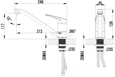 Смеситель Lemark Partner LM6554C - фото