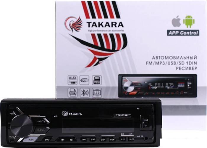 USB-магнитола Takara TFP-370BT Red - фото