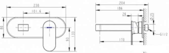 Смеситель Bravat Gina P69182C-ENG - фото